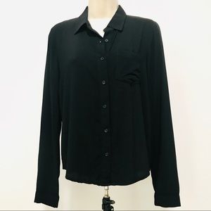 Nameless (the brand) Shirt Criss Cross Weave Back Sz Small